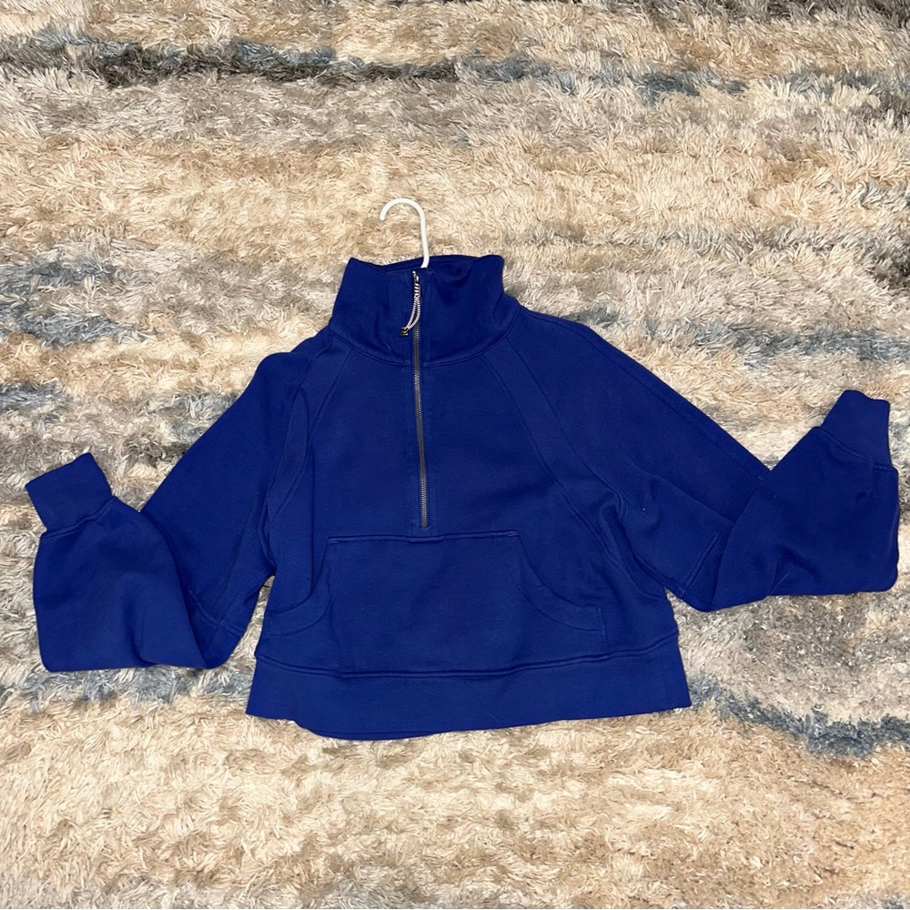 Lululemon Scuba Half Zip Blue